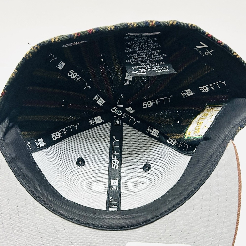 New Era Houston‎ Astros Herringbone 50 Years 59FIFTY Fitted Hat Cap 7 1/8 Brown - Picture 6 of 6